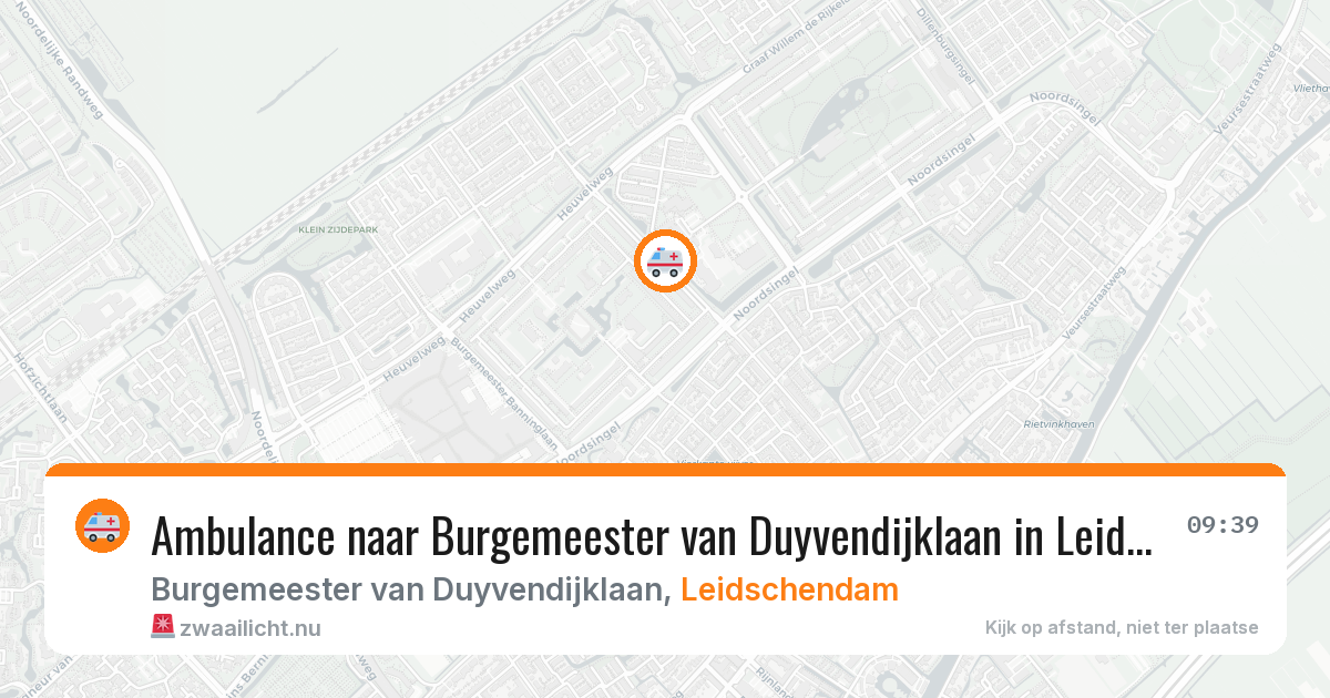 Ambulance naar Burgemeester van Duyvendijklaan in Leidschendam — 8 apr 2026