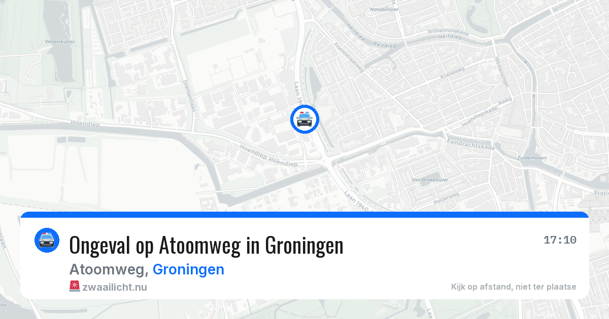 Ongeval op Atoomweg in Groningen — 29 apr 2026