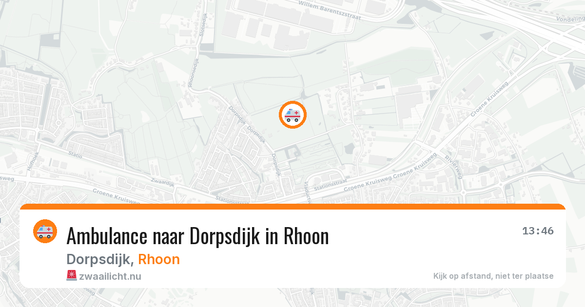 Ambulance naar Dorpsdijk in Rhoon — 11 jul 2026