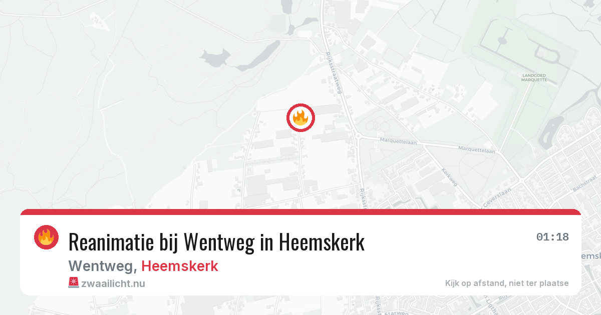 Reanimatie bij Wentweg in Heemskerk — 1 jun 2026