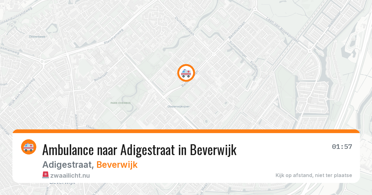 Ambulance naar Adigestraat in Beverwijk — 23 jul 2026