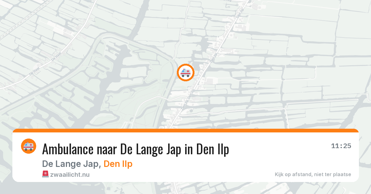 Ambulance naar De Lange Jap in Den Ilp — 7 mrt 2026
