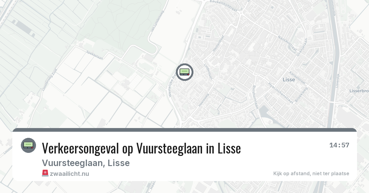 Verkeersongeval op Vuursteeglaan in Lisse — 10 feb 2026