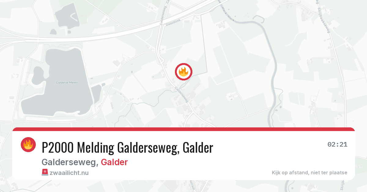 P2000 Melding Galderseweg, Galder — 31 jan 2026