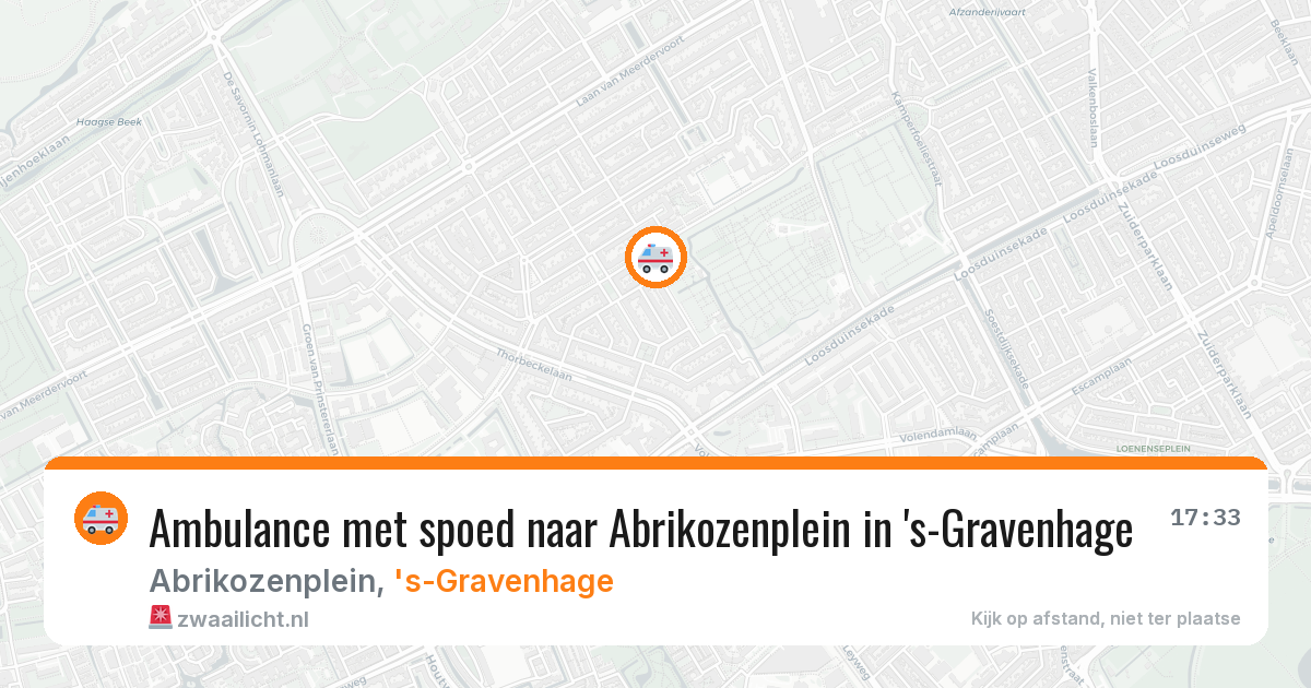 Ambulance met spoed naar Abrikozenplein in 's-Gravenhage — 3 mrt 2026