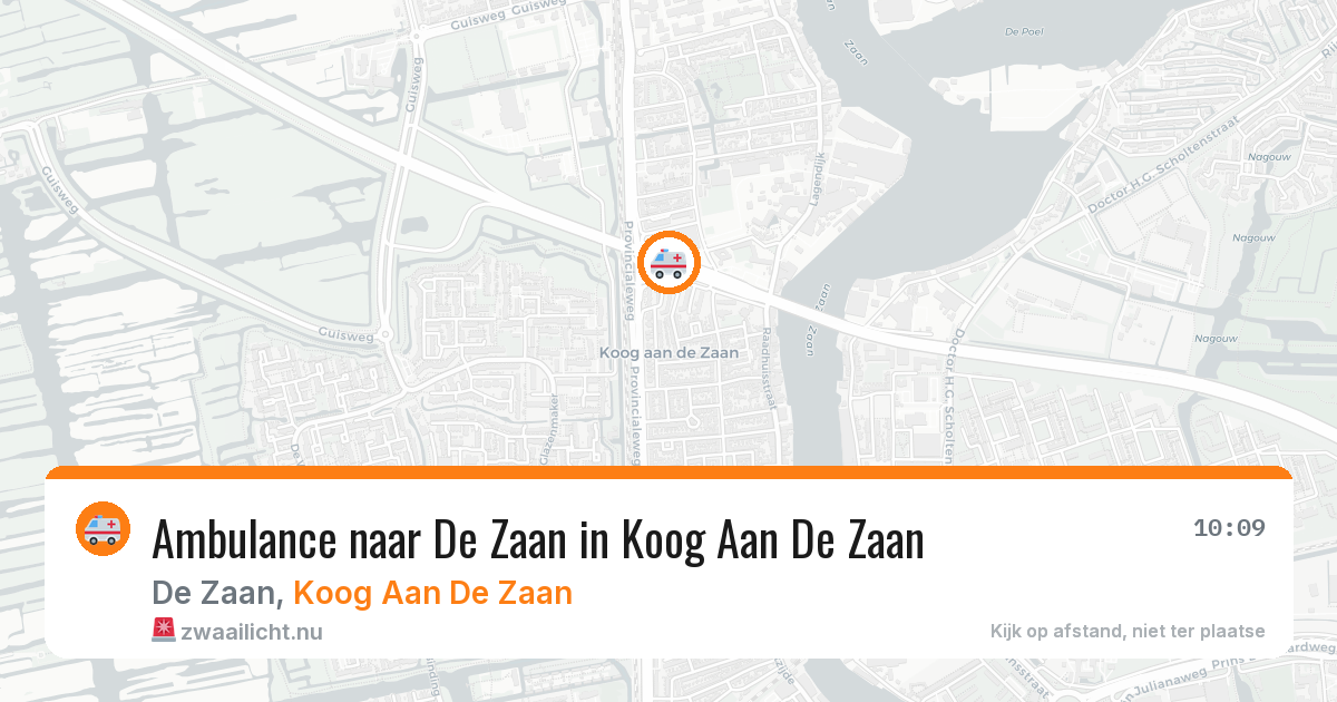 Ambulance naar De Zaan in Koog Aan De Zaan — 12 jul 2026