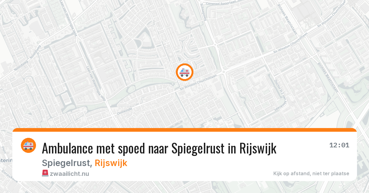 Ambulance met spoed naar Spiegelrust in Rijswijk — 26 mei 2026
