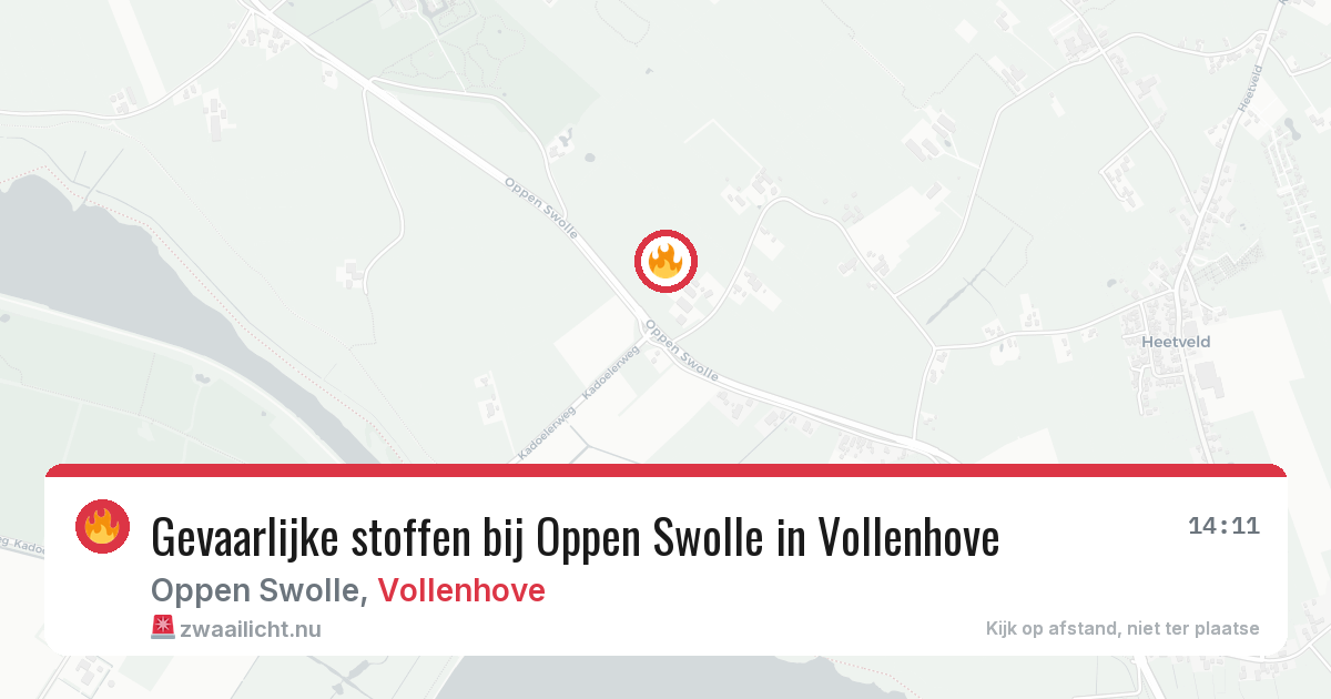 Gevaarlijke stoffen bij Oppen Swolle in Vollenhove — 28 mei 2026