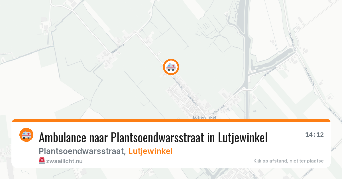Ambulance naar Plantsoendwarsstraat in Lutjewinkel — 2 apr 2026