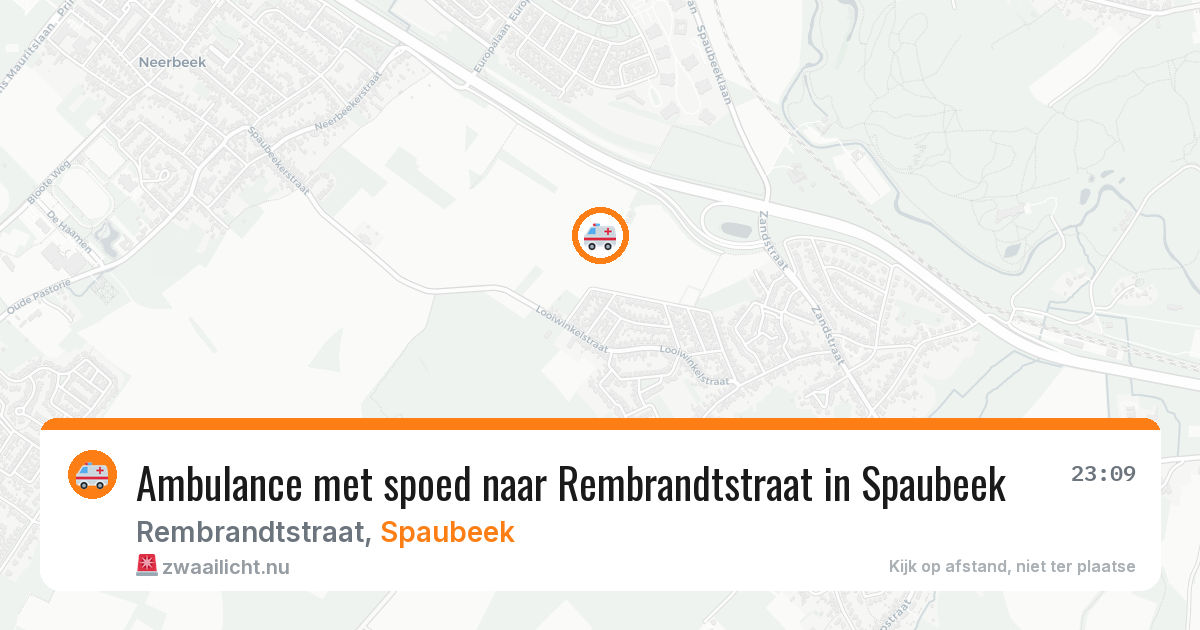 Ambulance met spoed naar Rembrandtstraat in Spaubeek — 21 jul 2026