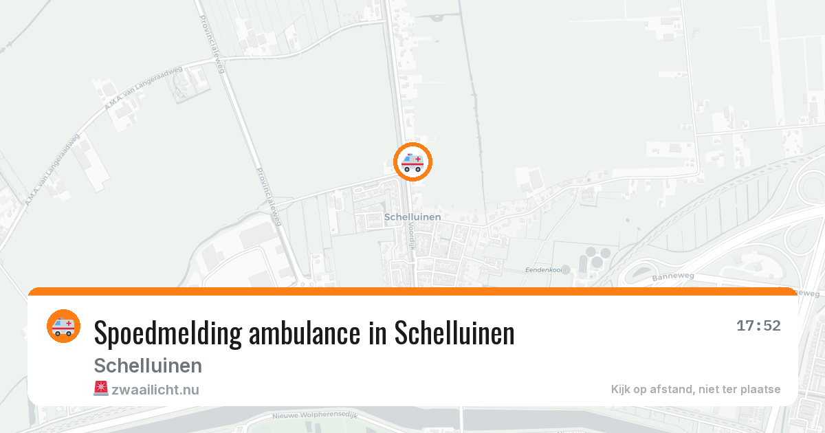 Spoedmelding ambulance in Schelluinen — 18 jul 2026
