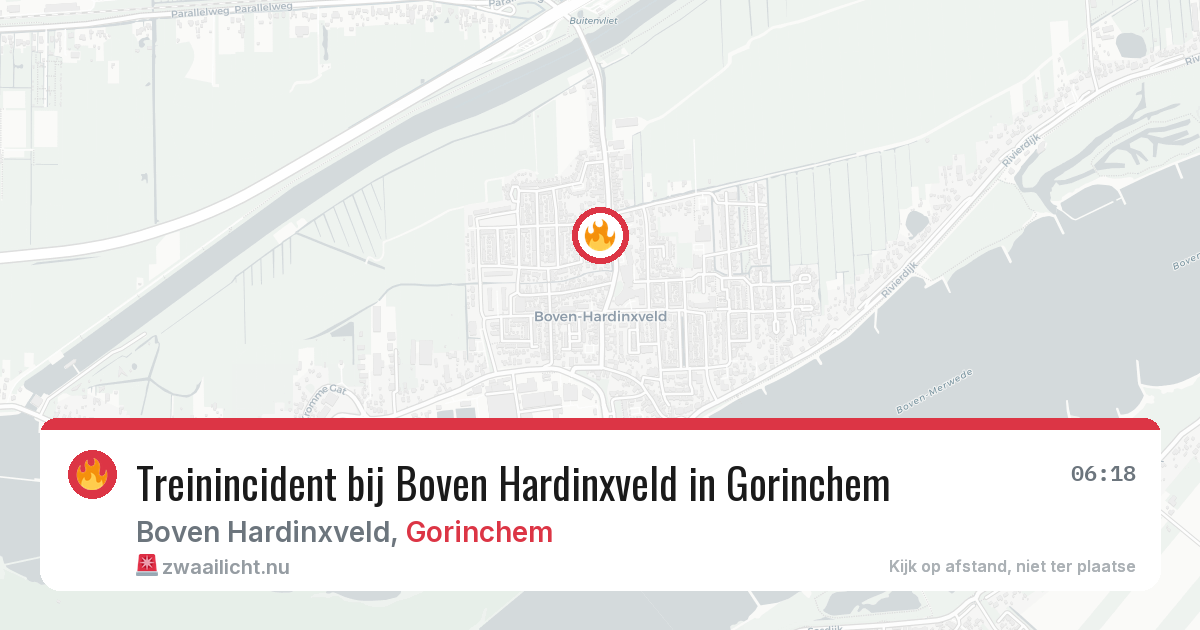 Treinincident bij Boven Hardinxveld in Gorinchem — 15 mei 2026