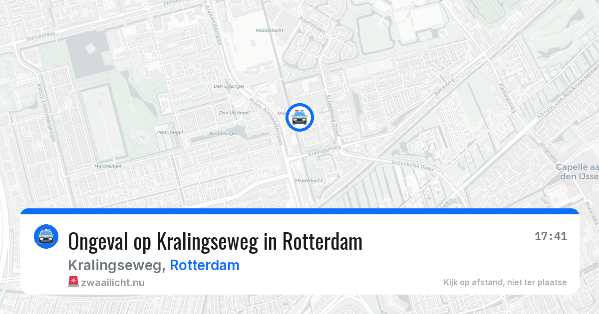 Ongeval op Kralingseweg in Rotterdam — 9 apr 2026
