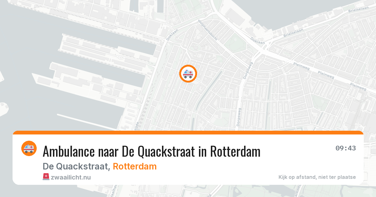 Ambulance naar De Quackstraat in Rotterdam — 24 mrt 2026