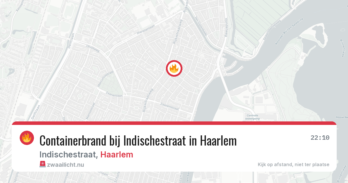 Containerbrand bij Indischestraat in Haarlem — 10 mei 2026
