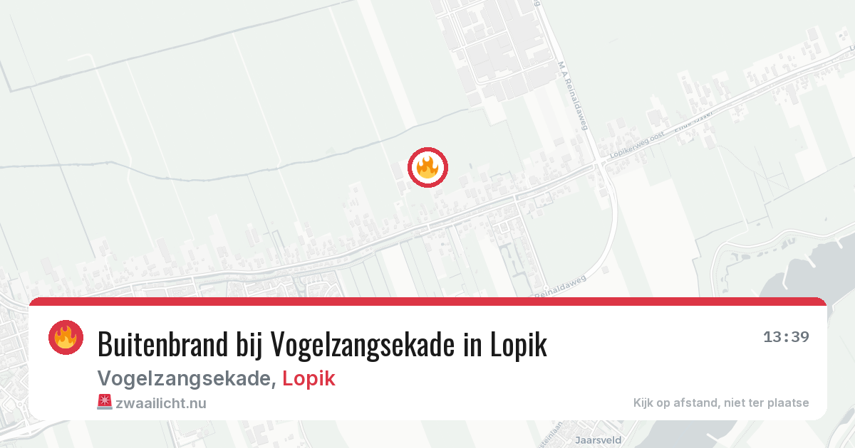 Buitenbrand bij Vogelzangsekade in Lopik — 29 mei 2026