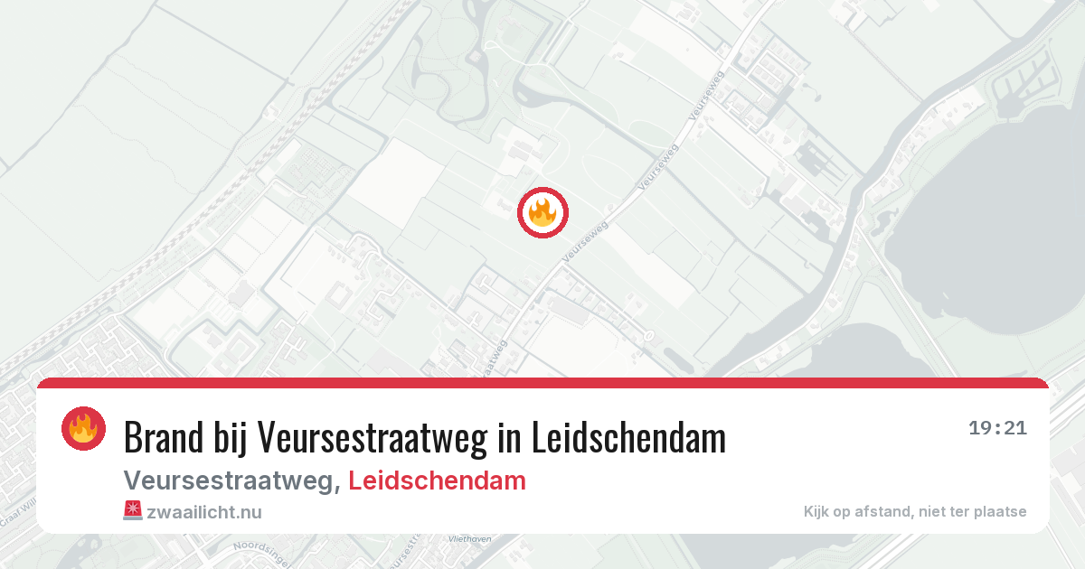 Brand bij Veursestraatweg in Leidschendam — 26 apr 2026