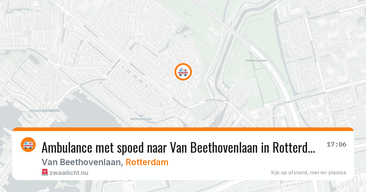 Ambulance met spoed naar Van Beethovenlaan in Rotterdam — 24 mei 2026