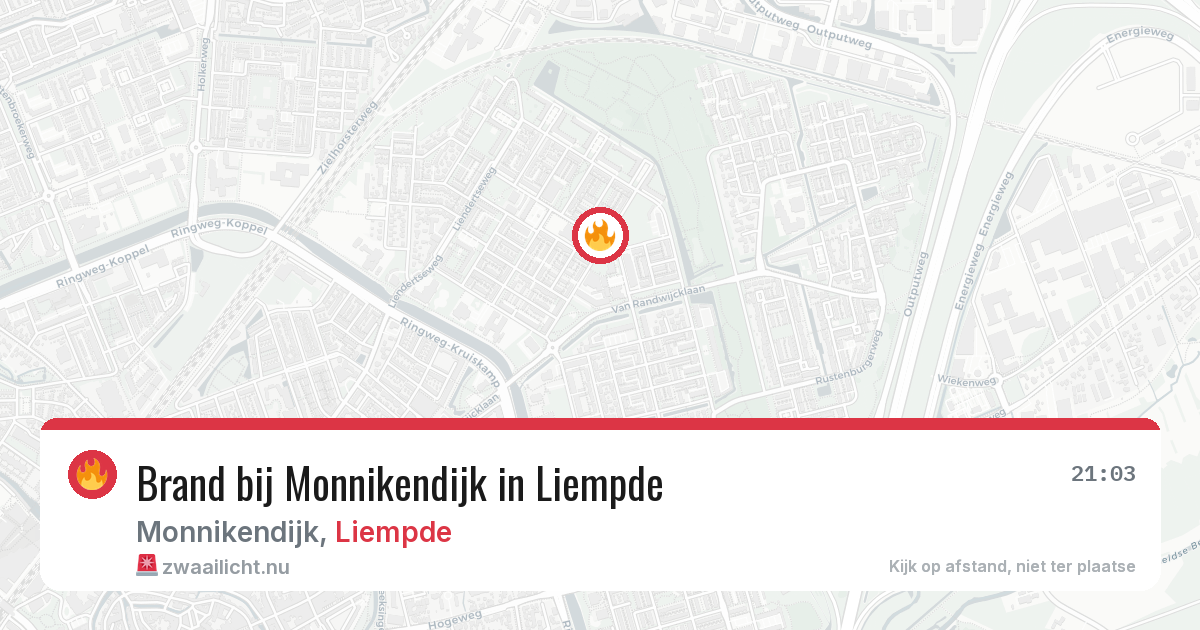 Brand bij Monnikendijk in Liempde — 22 jan 2026