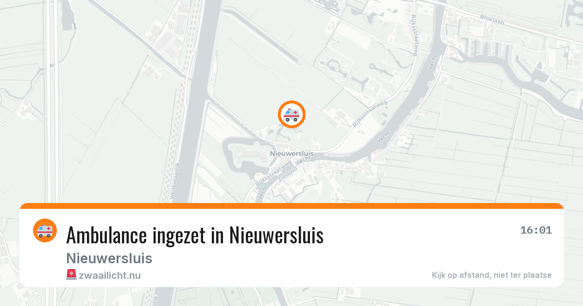 Ambulance ingezet in Nieuwersluis — 25 jun 2026