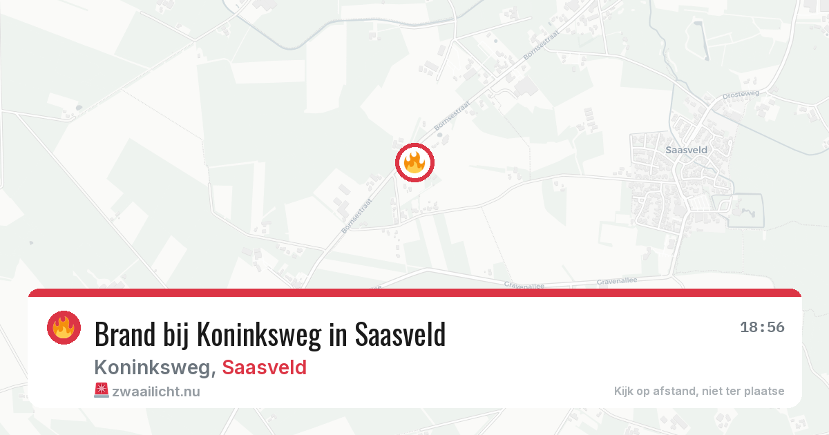 Brand bij Koninksweg in Saasveld — 24 jul 2026