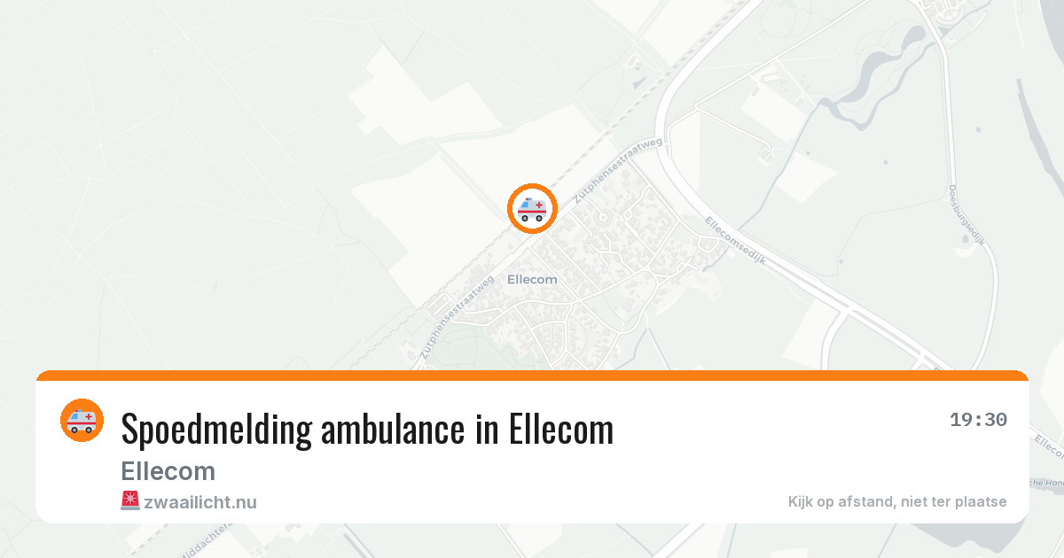 Spoedmelding ambulance in Ellecom — 5 apr 2026