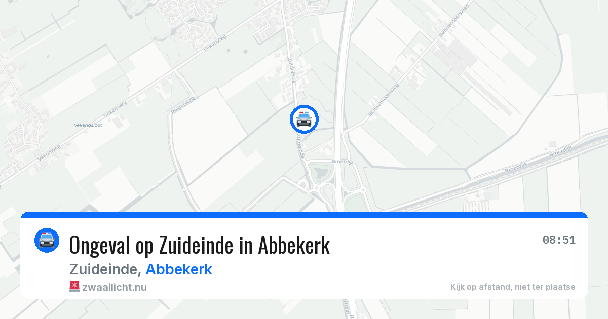 Ongeval op Zuideinde in Abbekerk — 23 mrt 2026