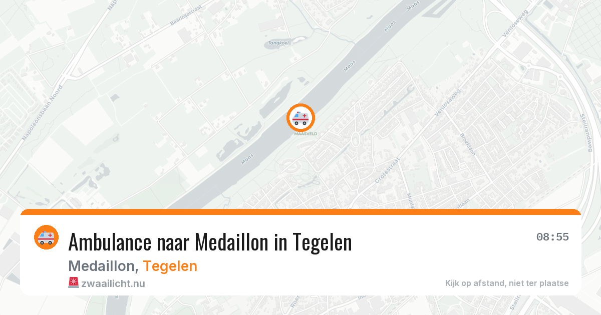 Ambulance naar Medaillon in Tegelen — 10 jul 2026