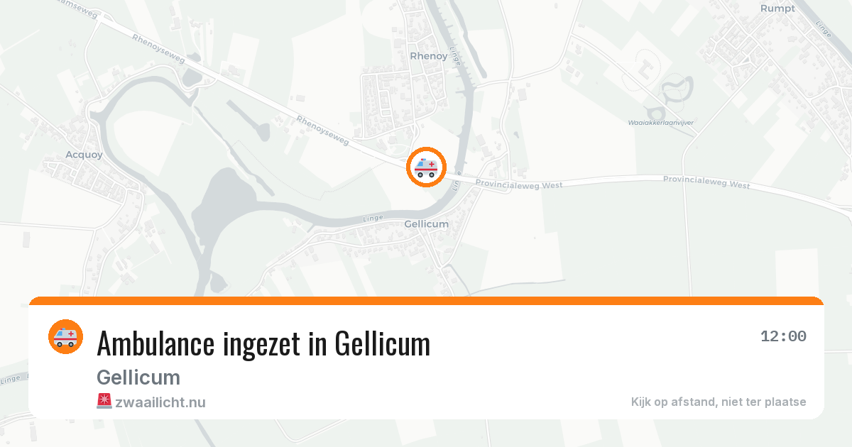 Ambulance ingezet in Gellicum — 18 jun 2026