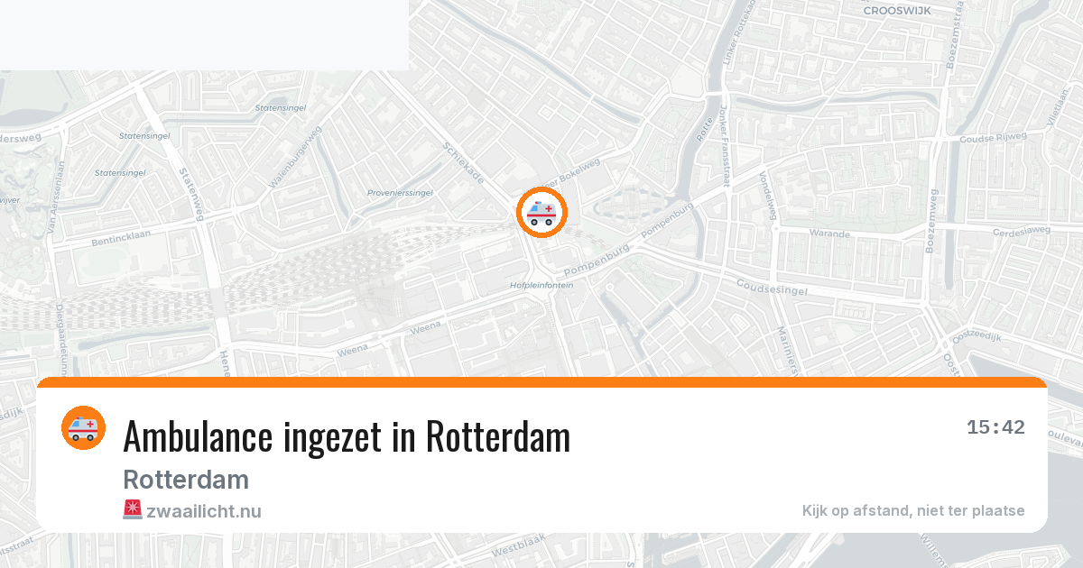 Ambulance ingezet in Rotterdam — 10 jul 2026