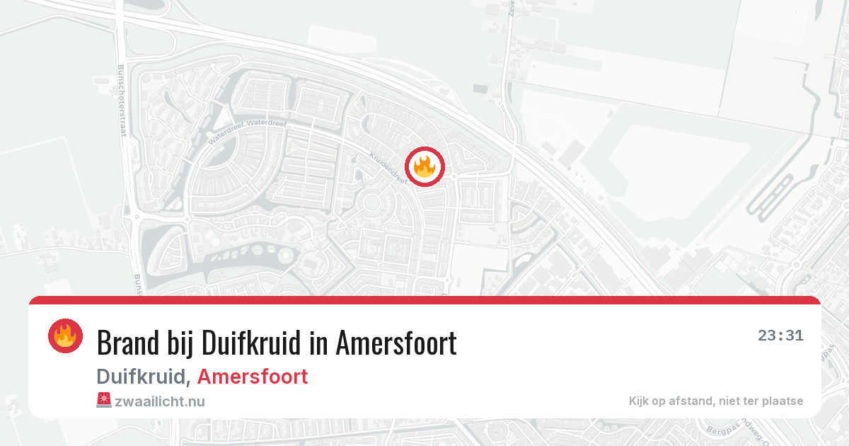 Brand bij Duifkruid in Amersfoort — 24 mrt 2026