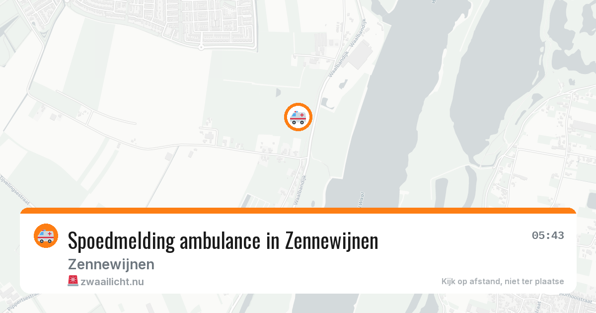 Spoedmelding ambulance in Zennewijnen — 9 mei 2026