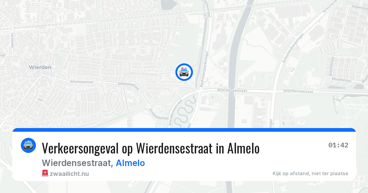 Verkeersongeval op Wierdensestraat in Almelo — 8 mei 2026