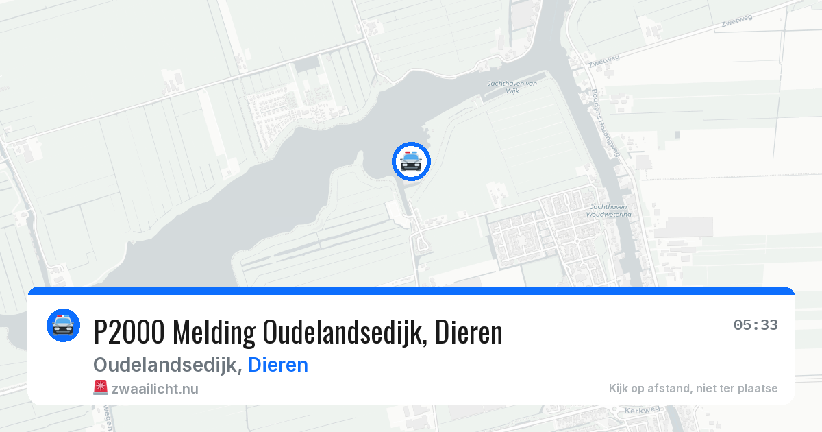 P2000 Melding Oudelandsedijk, Dieren — 27 jul 2026