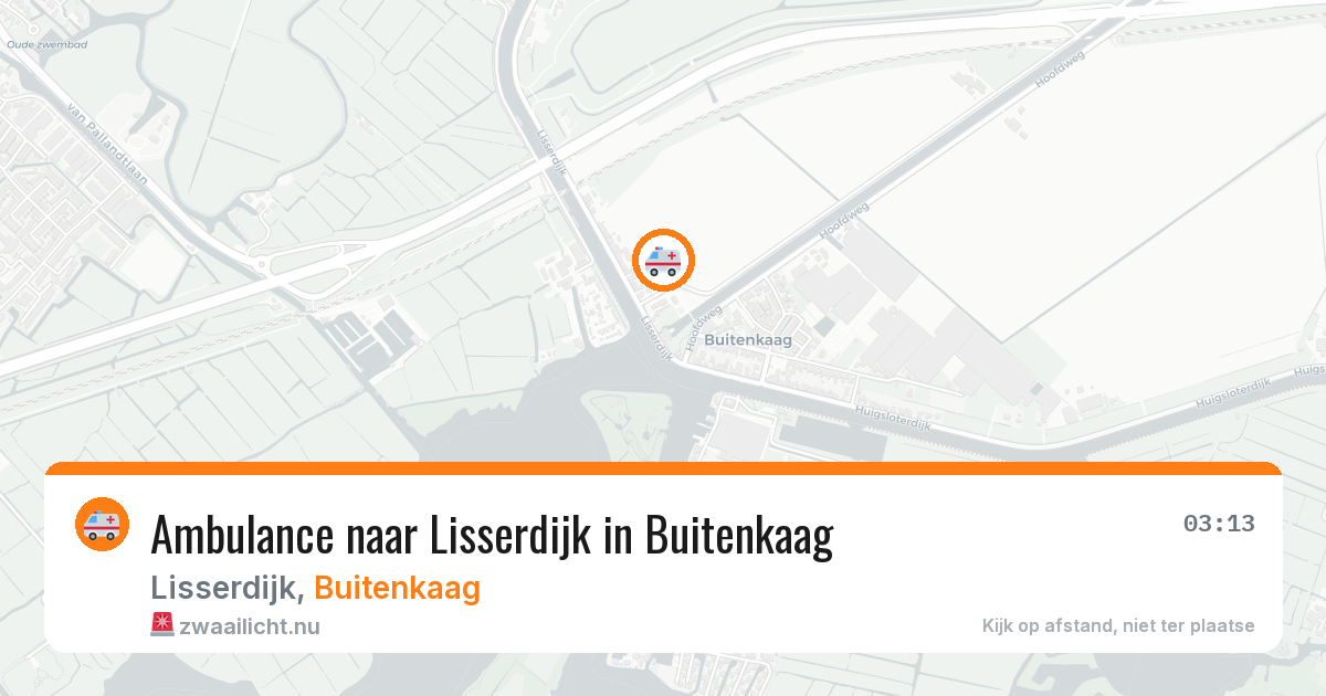 Ambulance naar Lisserdijk in Buitenkaag — 8 mrt 2026