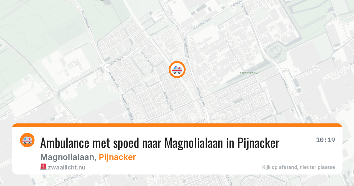 Ambulance met spoed naar Magnolialaan in Pijnacker — 8 jun 2026