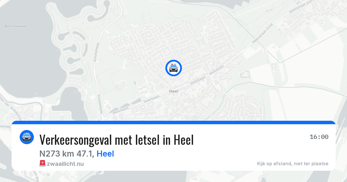Verkeersongeval met letsel in Heel — 4 mrt 2026
