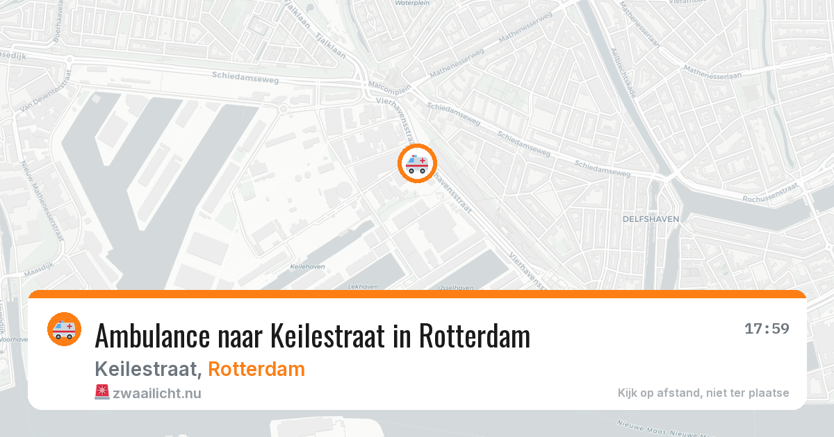 Ambulance naar Keilestraat in Rotterdam — 19 mrt 2026