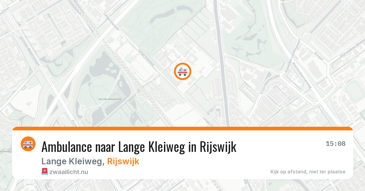 Ambulance naar Lange Kleiweg in Rijswijk — 10 mei 2026