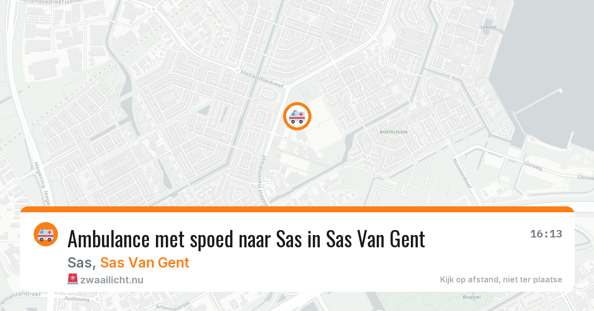 Ambulance met spoed naar Sas in Sas Van Gent — 22 jan 2026