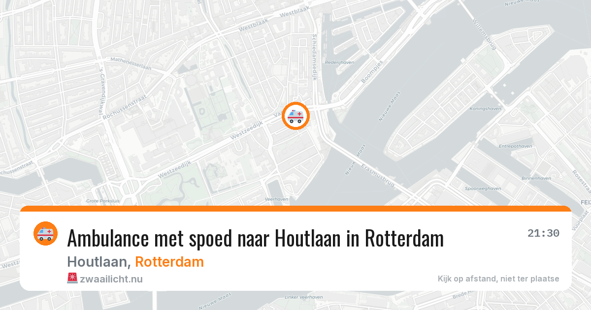 Ambulance met spoed naar Houtlaan in Rotterdam — 23 jul 2026