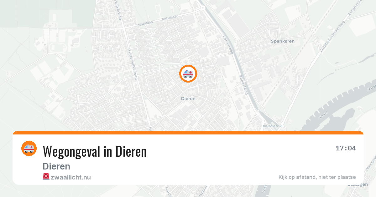 Wegongeval in Dieren — 20 jul 2026