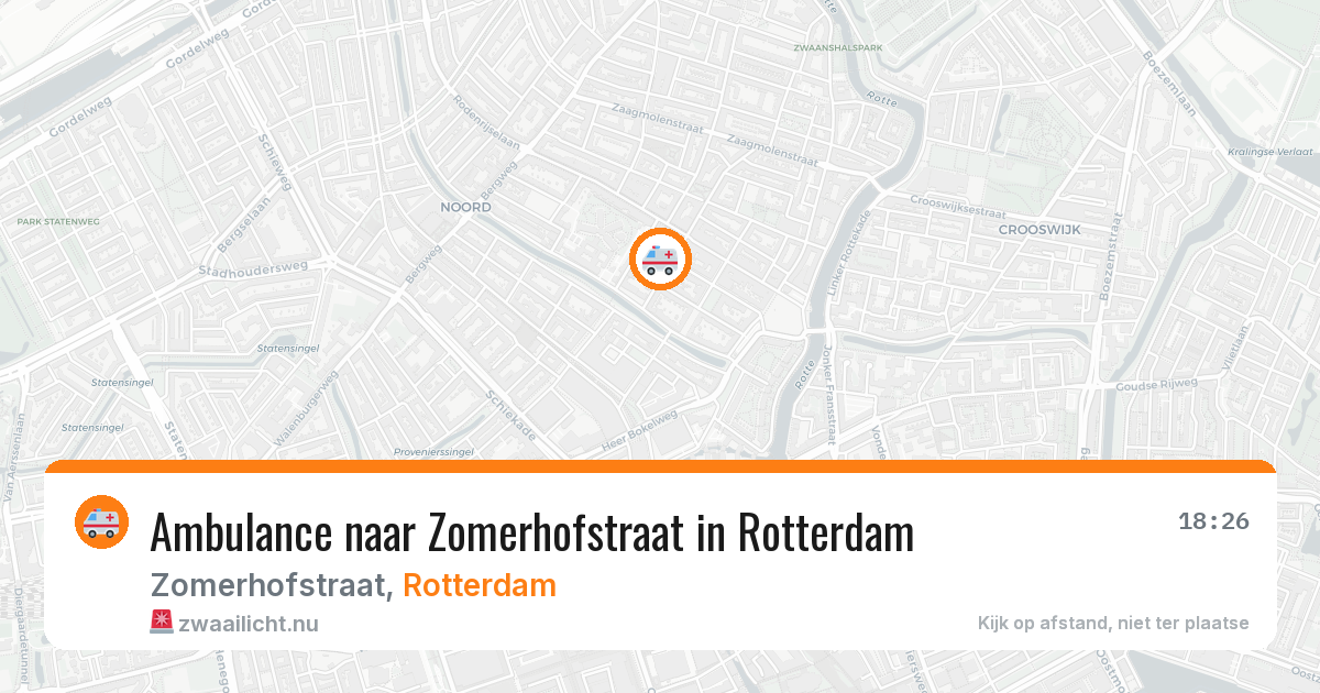 Ambulance naar Zomerhofstraat in Rotterdam — 21 mei 2026