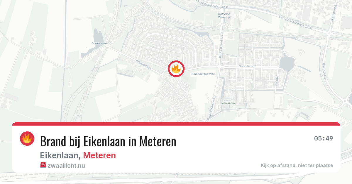 Brand bij Eikenlaan in Meteren — 23 jul 2026