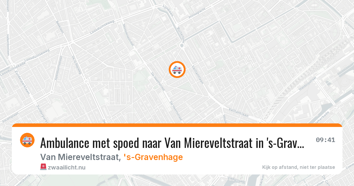 Ambulance met spoed naar Van Miereveltstraat in 's-Gravenhage — 26 mei 2026