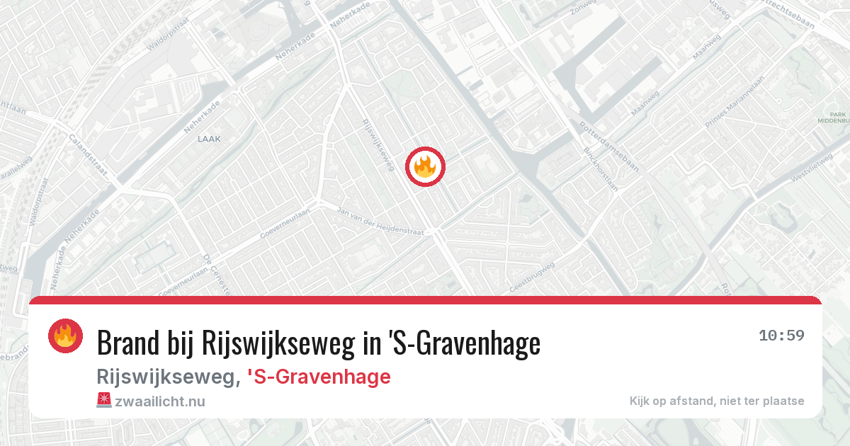 Brand bij Rijswijkseweg in 'S-Gravenhage — 3 jun 2026