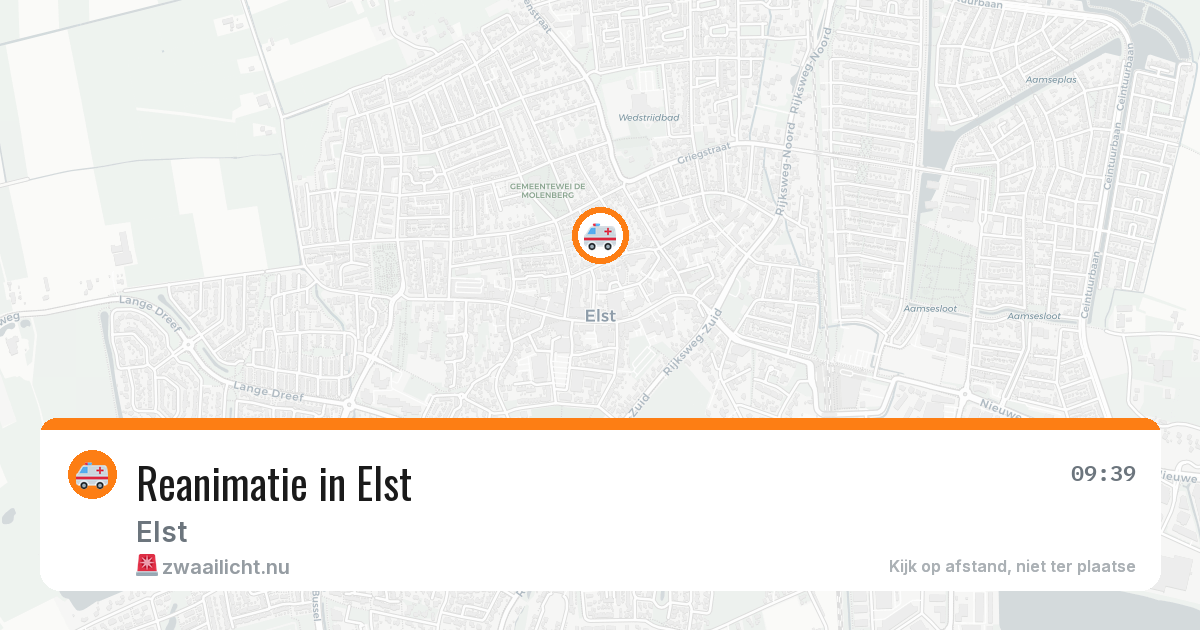 Reanimatie in Elst — 15 jul 2026