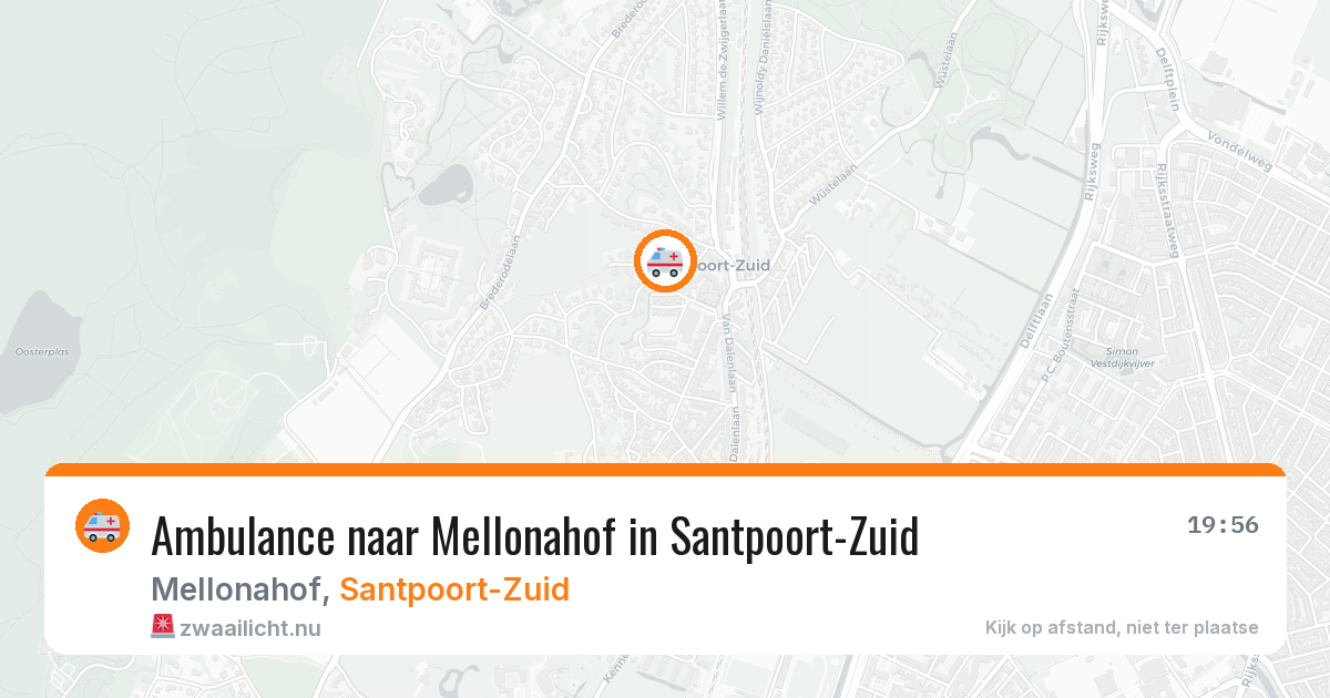 Ambulance naar Mellonahof in Santpoort-Zuid — 30 mei 2026