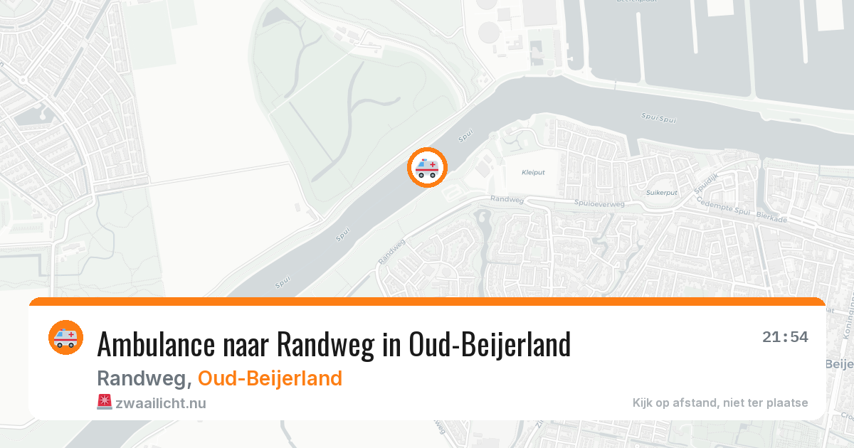 Ambulance naar Randweg in Oud-Beijerland — 10 mei 2026