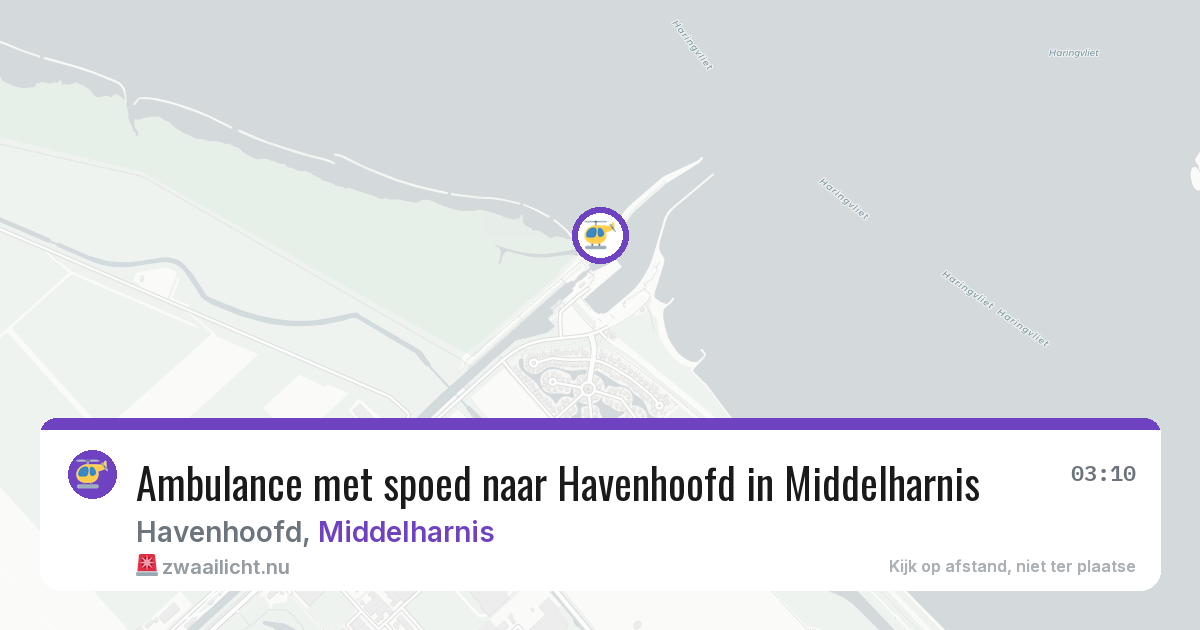 Ambulance met spoed naar Havenhoofd in Middelharnis — 24 jul 2026